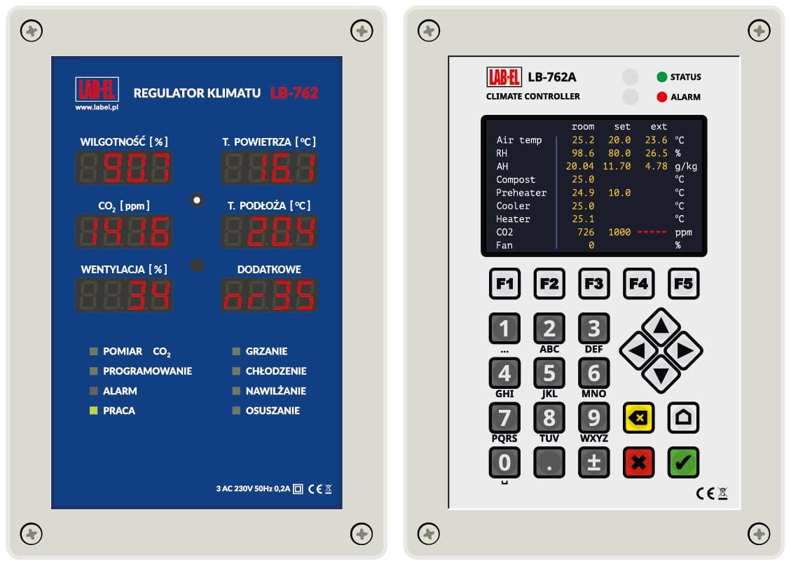 LB-762 and LB-762A controller for mushroom-growing cellar